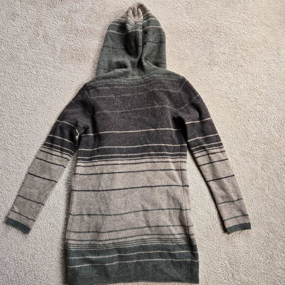Toad & Co Heartfelt Hoodie Wool Striped Brown, Tan, Green - Picture 10 of 10